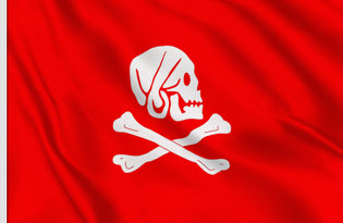 Bandera Henry Avery rojo