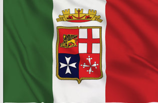 Italy Marina Militare Table Flag