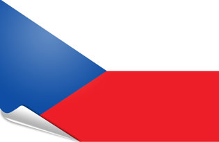 Adhesive flag Czech Republic