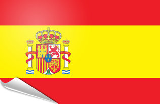 Adhesive flag Spain