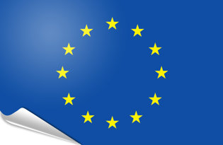 Adhesive flag European Union