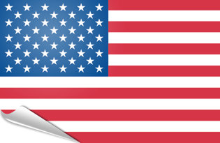 Adhesive flag United States of America - USA 