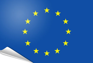 Adhesive flag European Union