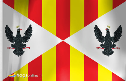 Italia 14 x 21 cm BANDERINA de DESPACHO REGNO Delle Due SICILIE AZ FLAG Bandera de Mesa del Reino DE Las Dos SICILIAS 1816 21x14cm 