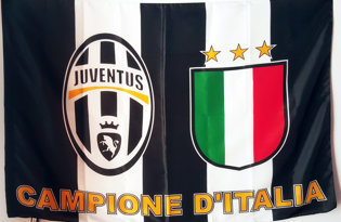 Bandera Juventus Campione d'Italia