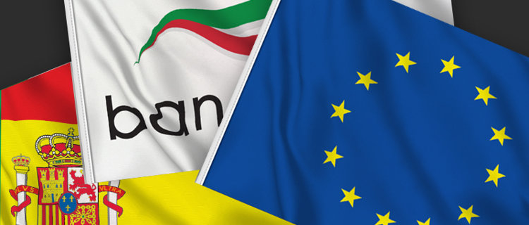 Juego de 3 banderas 150x225: Italia, Unión Europea y bandera personalizada