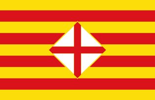 La bandera de la Provincia de Barcelona 