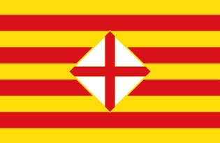 La bandera de la Provincia de Barcelona 