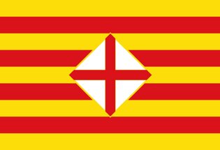 La bandera de la Provincia de Barcelona 
