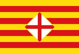 La bandera de la Provincia de Barcelona 