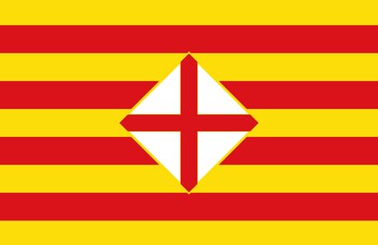 La bandera de la Provincia de Barcelona 