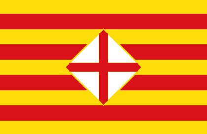 La bandera de la Provincia de Barcelona 