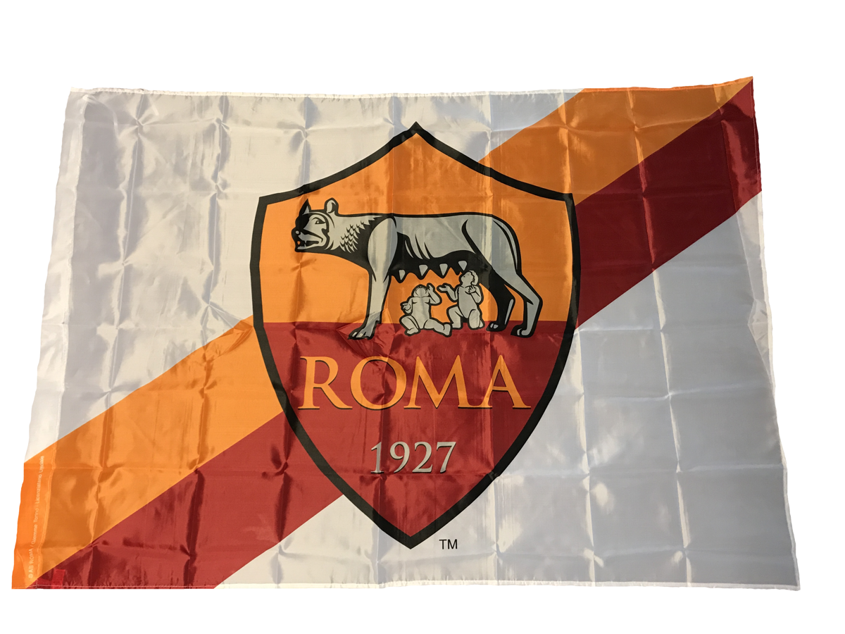 1 Official Flag As Roma 140x100 CM Totti Dzeko Lupa De Red 