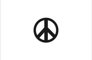 peace sign flag