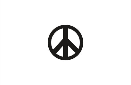 peace sign flag