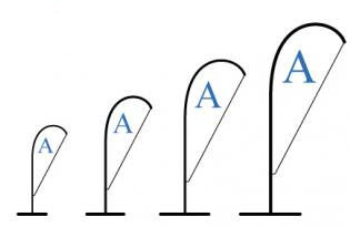 Teardrop and Wind Flags 