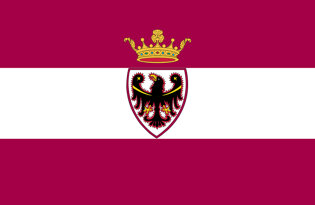 Bandera Trento Provincia ufficiale